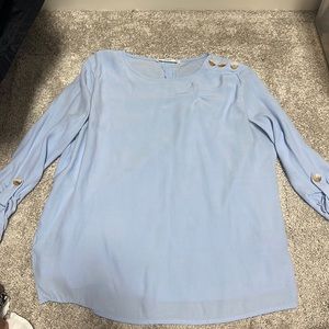 Mango baby blue lightweight top. Size USA 6 or EUR M.